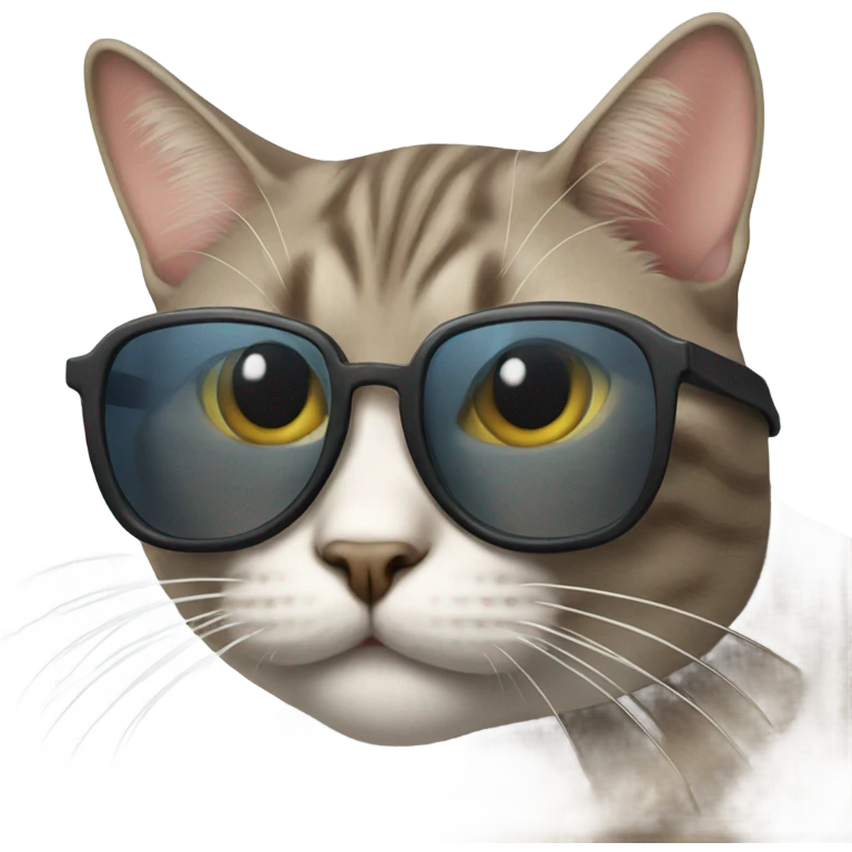 Cat with sunglasses emoji
