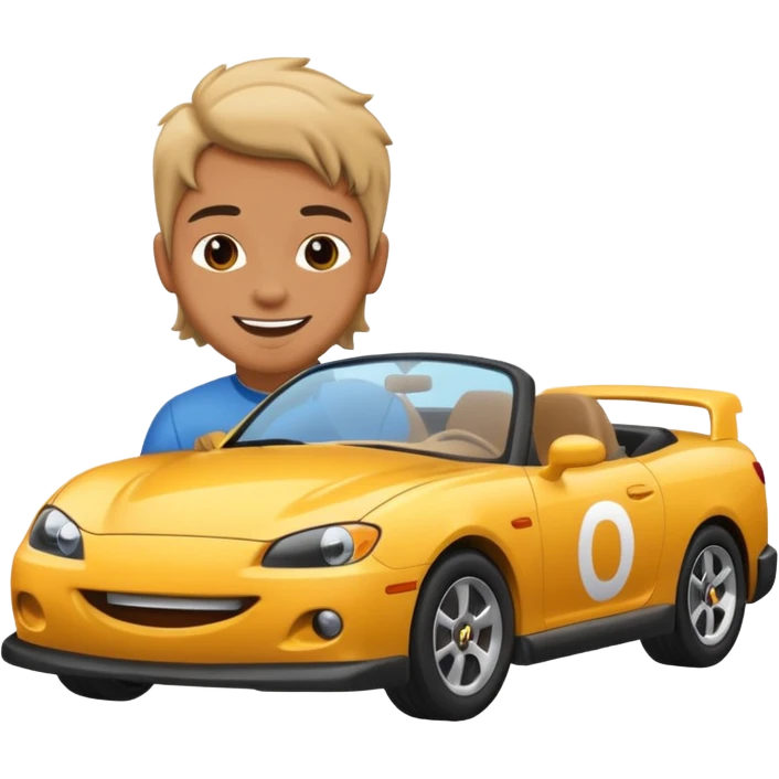 drifting with car emoji