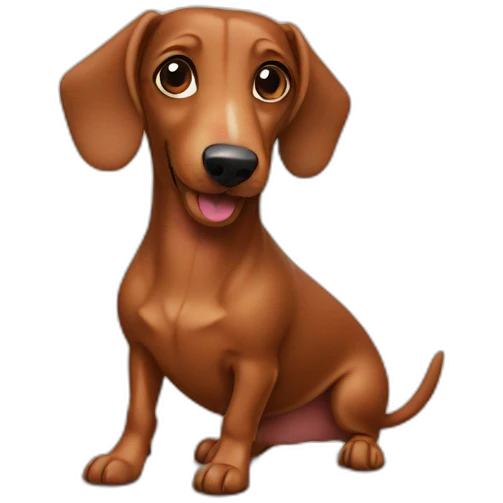 Sausage dog emoji