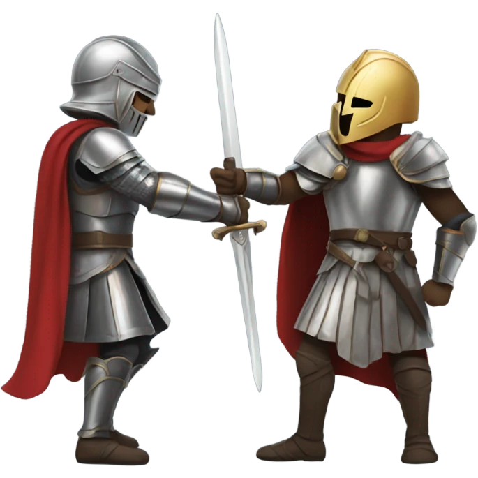 Darius and knight fighting emoji