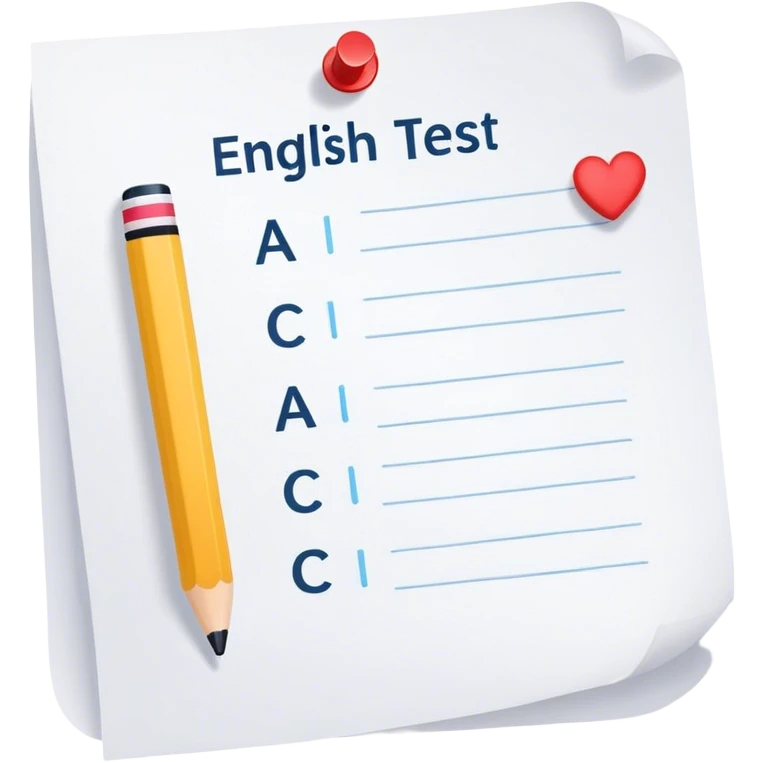 english test emoji