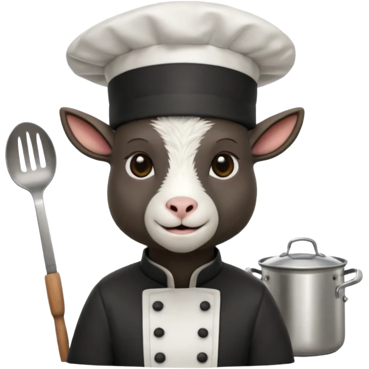 goat black cook emoji