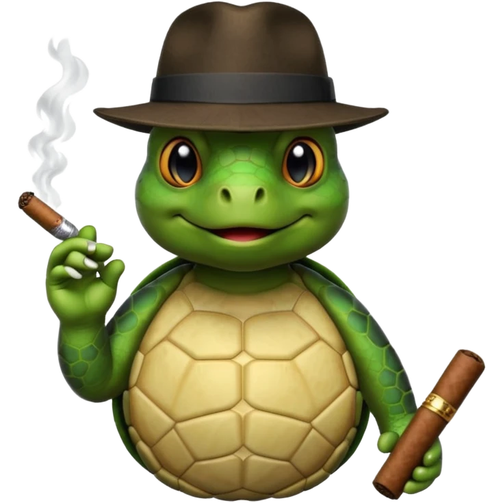 Gangster turtle emoji