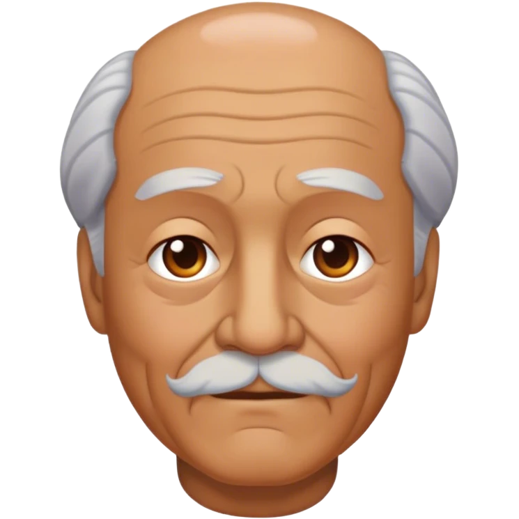 Grand pa rick from Rick and morty no facial hair  emoji