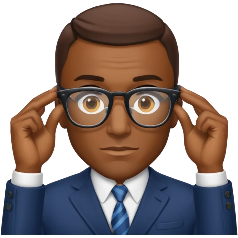 Shannon sharpe looking through his glasses  emoji