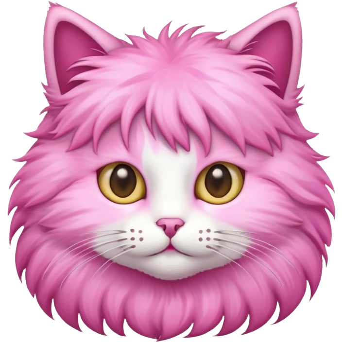 cat with pink emoji