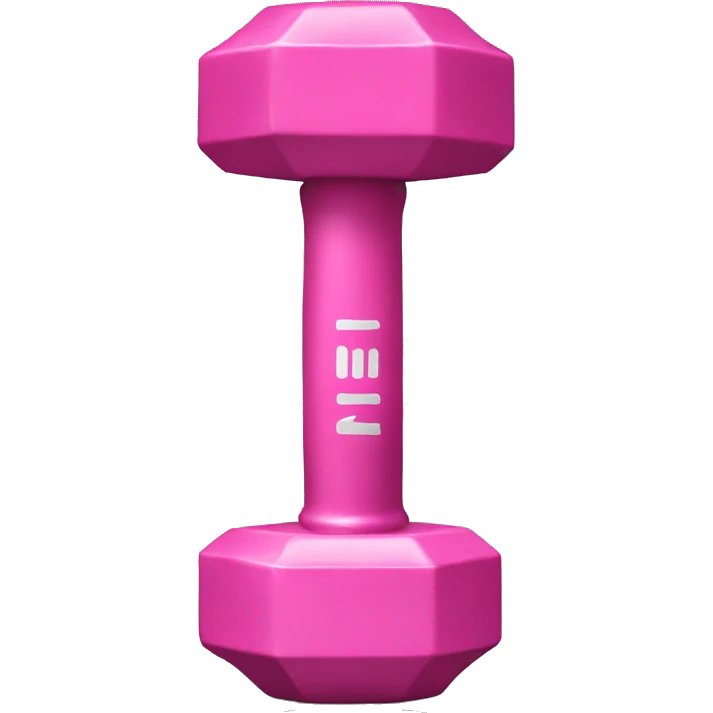 Pink dumbell  emoji