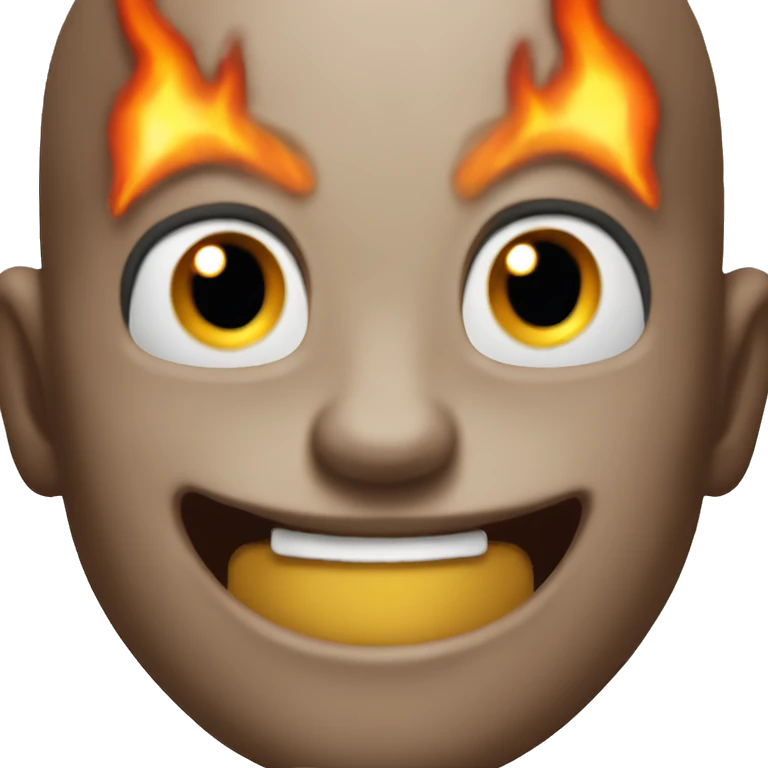 Excited hype devil fire emoji