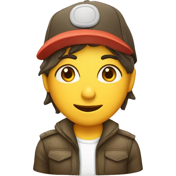 Cara con pasamontañas y gorra emoji