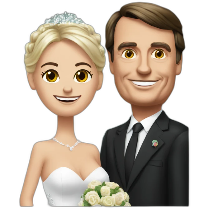 Jair Bolsonaro marrying Donald trump emoji
