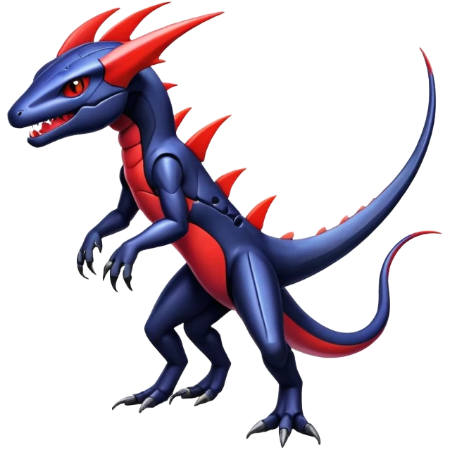 Shiny Exotic Colorful epic Salandit-Genesect-Koraidon-Fakémon-hybrid-creature (full body)  emoji