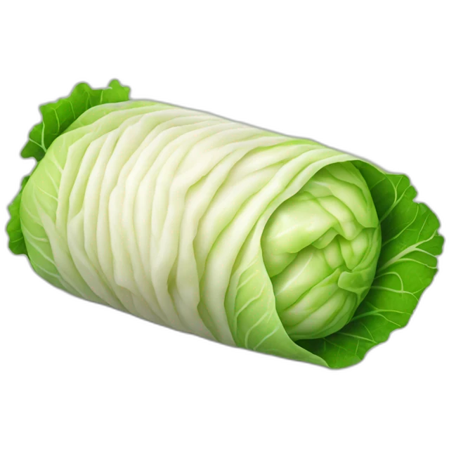 Rolled cabbage with minced meat inside emoji