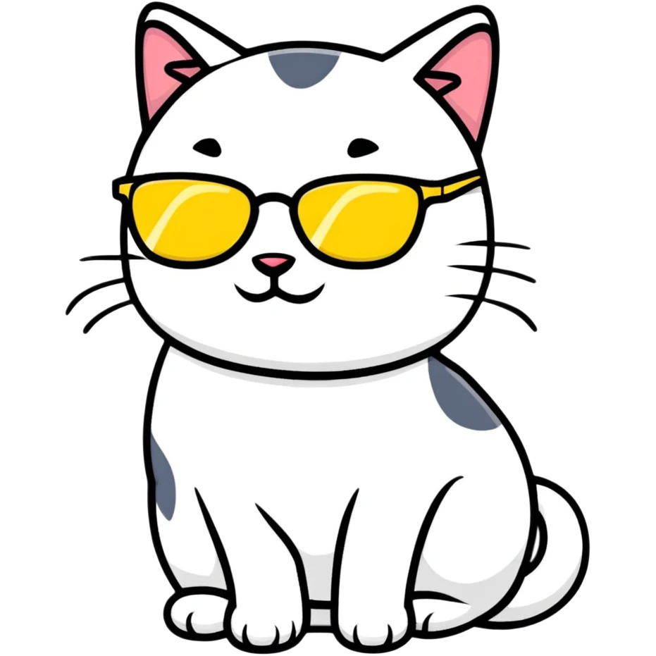 cat wearing sunglasses emoji