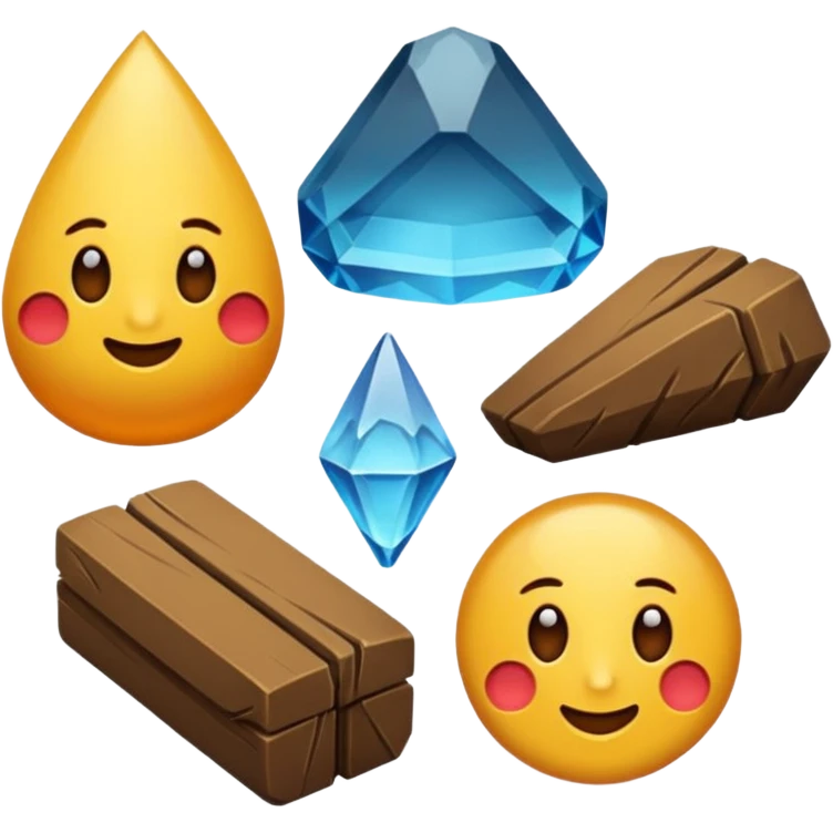 içi renkli minerallerle dolu maden arabası emoji