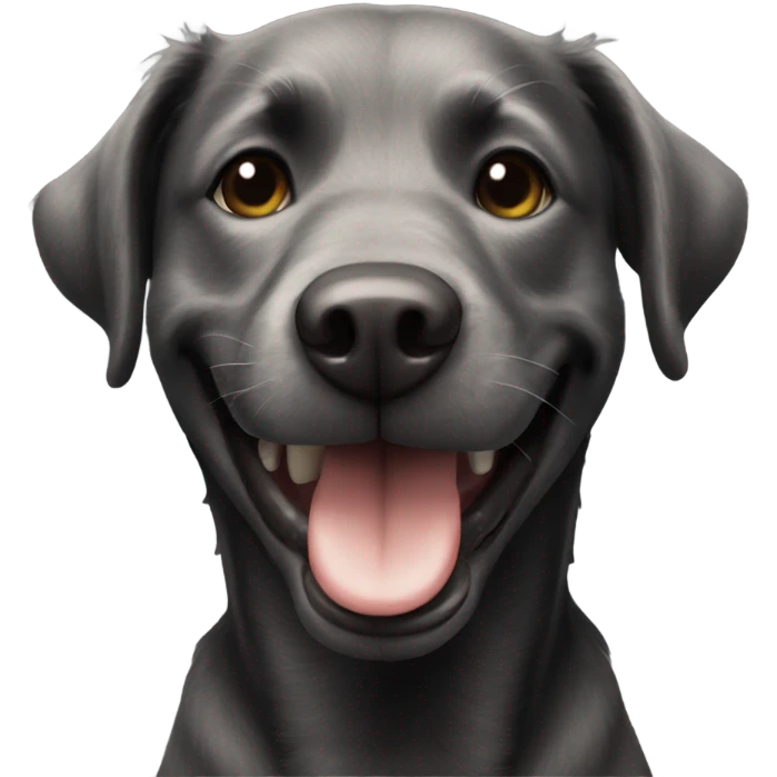 smile blackdog emoji
