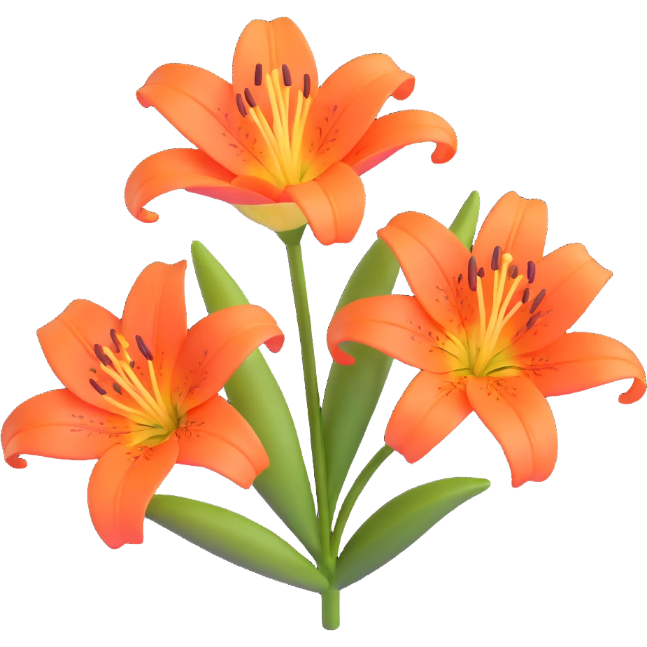lily flower emoji
