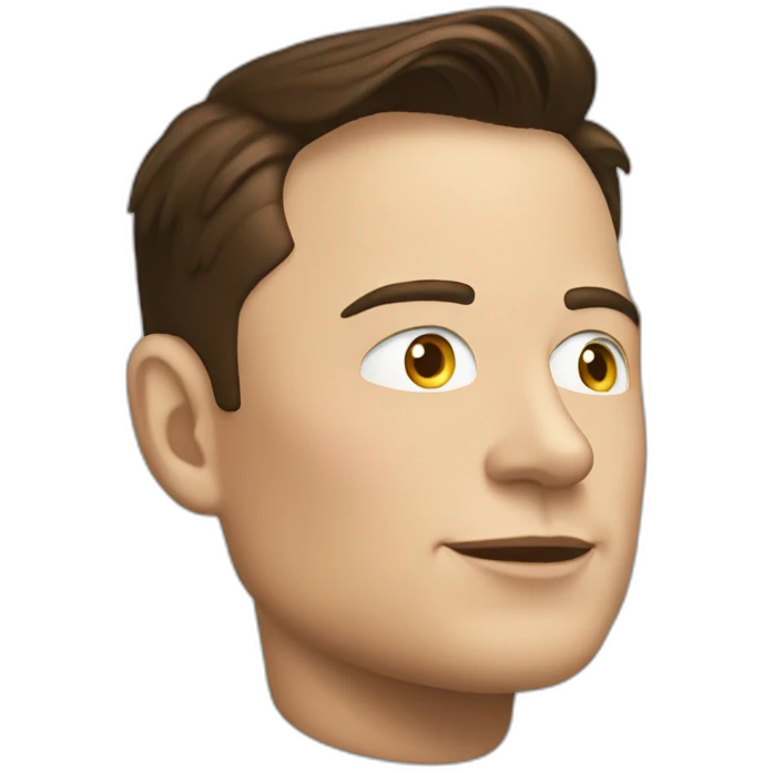Elon musk in tesla emoji