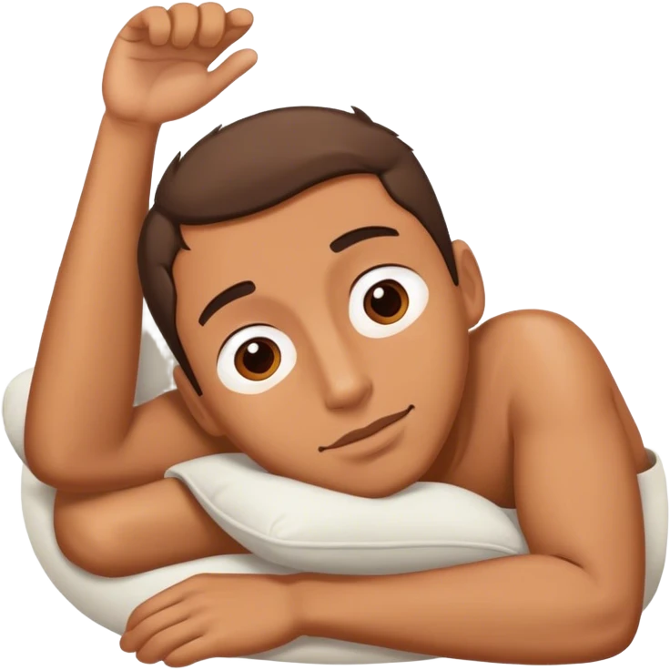 The man is lying emoji