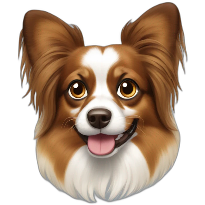Rico the papillon dog emoji