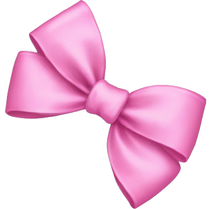 pink bow emoji