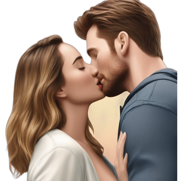 Chris Evans kissing Ana de Armas emoji