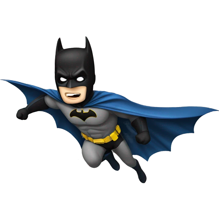 Batman flying emoji