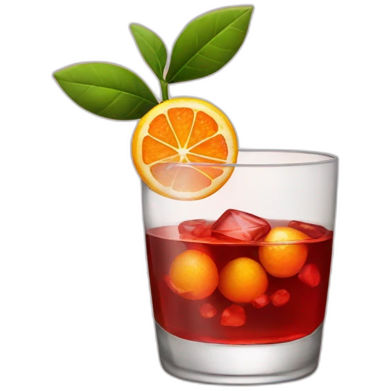 Negroni drink emoji
