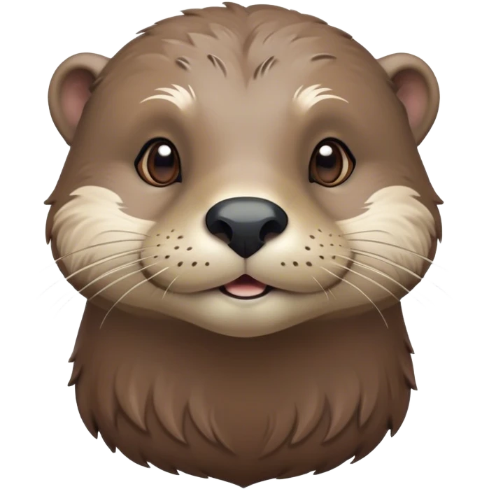 Cinematic Noble Otter Portrait Emoji, Poised and regal, with a sleek, streamlined build and a luxuriously smooth, well-groomed Fur of rich brown, deep-set soulful dark eyes, Simplified yet sharp and sophisticated features, highly detailed, glowing with a soft, dignified glow, high shine, intelligent and playful, stylized with an air of aquatic charm, focused and attentive, soft glowing outline, capturing the essence of a watchful and confident water-dweller, so majestic it feels as though it could glide out of the screen with effortless authority! emoji