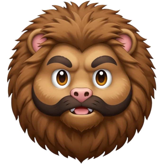 Create a hairy creature emoji