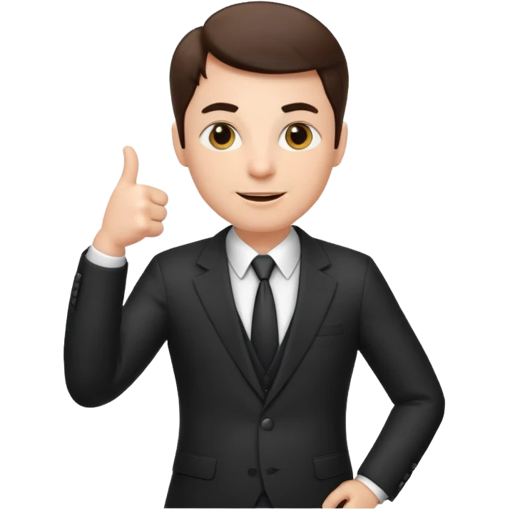 boss on a phone call, giving a thumbs up emoji