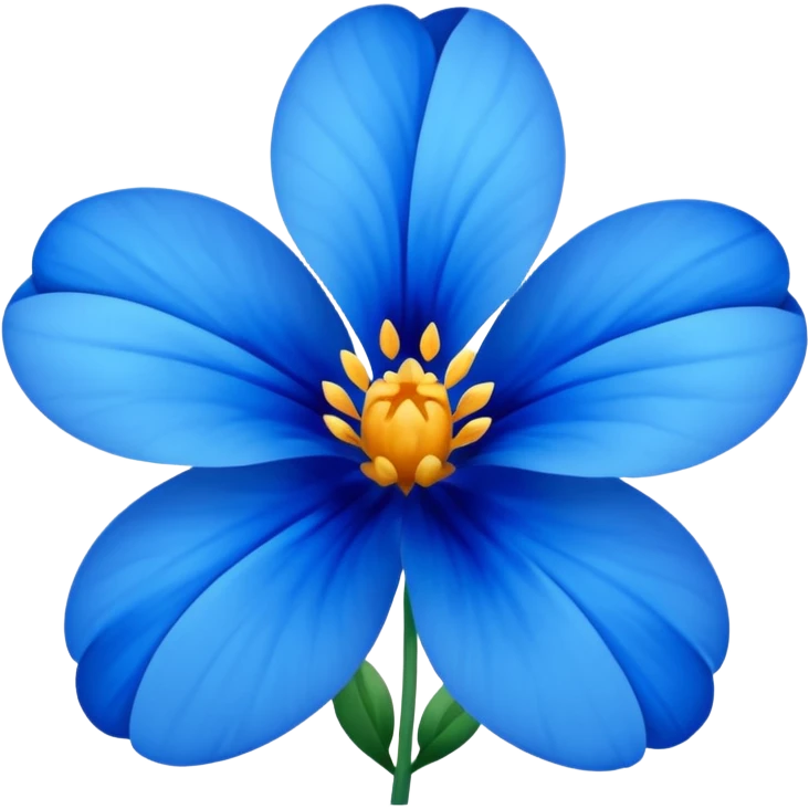 Flor azul emoji
