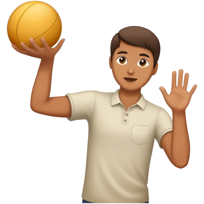 person throwing an object emoji