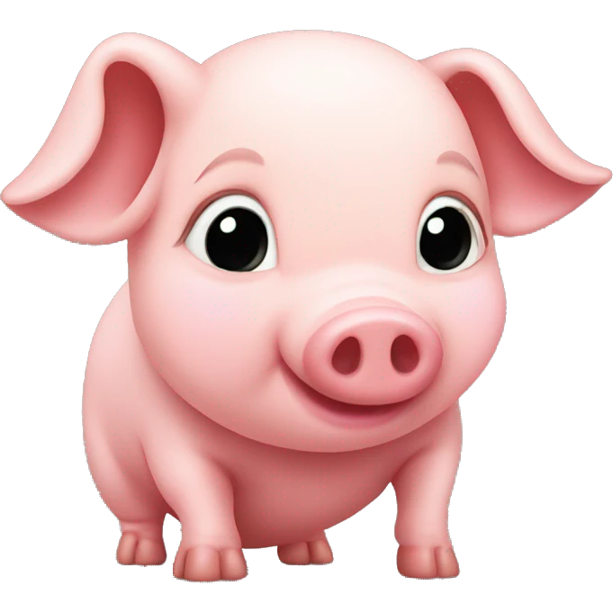 Piglet kissing emoji