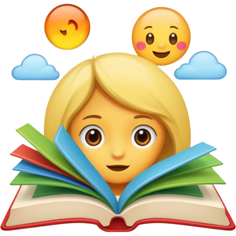 a story picture book emoji