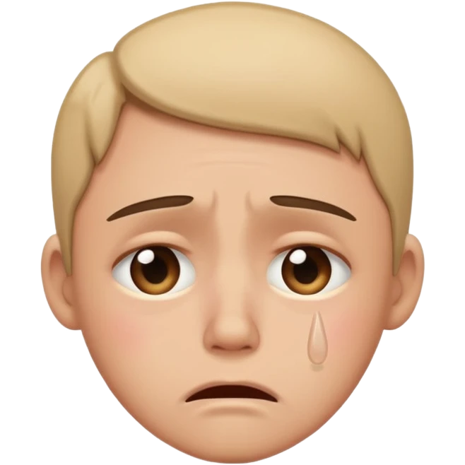 sad crying no tears emoji