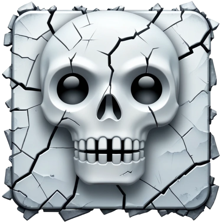 White Spectral Gloomy Dystopian Apocalyptic Aesthetic Scenery Deco emoji