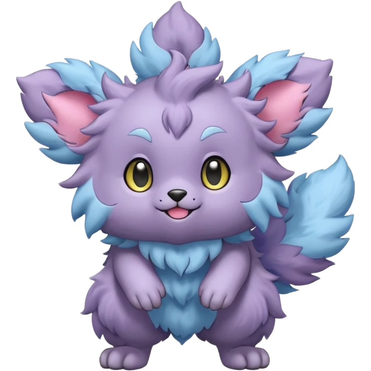 Purloin-Espurr-Rocruff-Fakémon-hybrid-creature (full body)  emoji