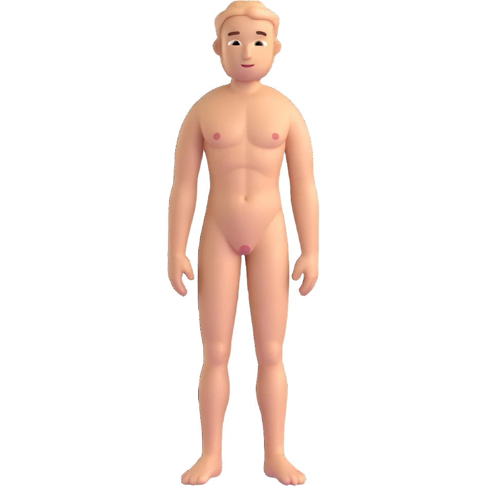 nude man emoji