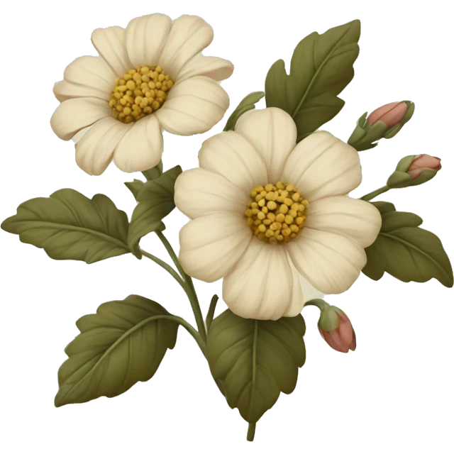 Vintage flowers emoji