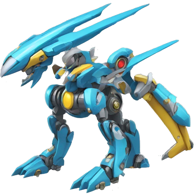 Futuristic Mechanical Pokémon-Medabot-Dragon full body emoji