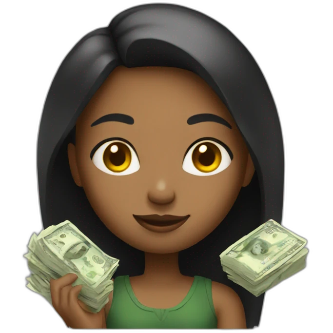 girl with money emoji