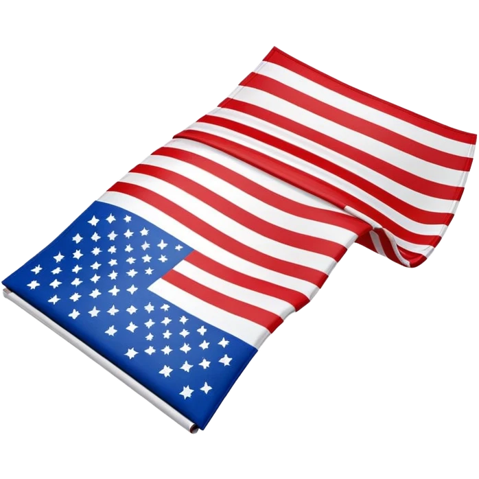 folded upside down American flag emoji