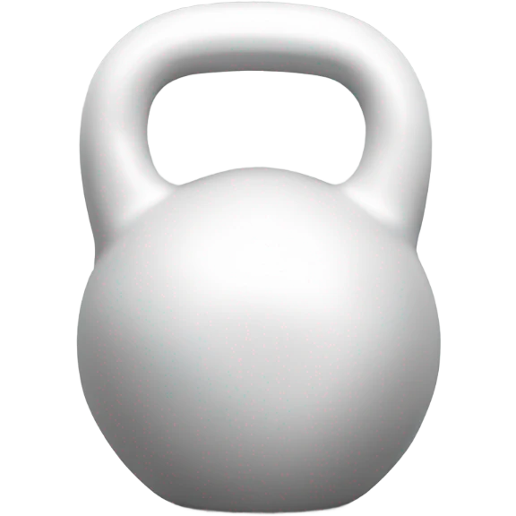 Withe kettlebell emoji