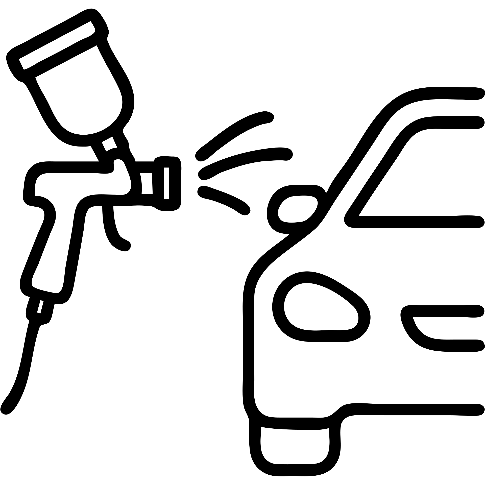outlined icon of a paint spray gun pointing at a car section, clean lines, glossy black paint spraying out, silver details, modern and simple emoji