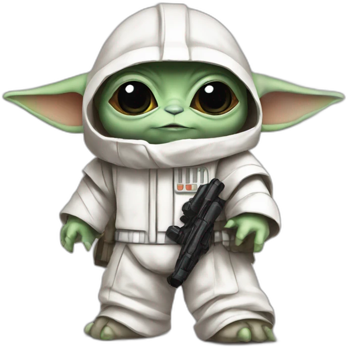 baby yoda in storm trooper onesie emoji
