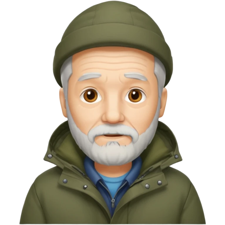 old Man in parka emoji