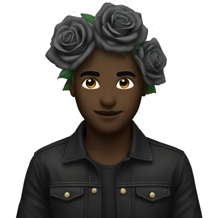 Black roses emoji