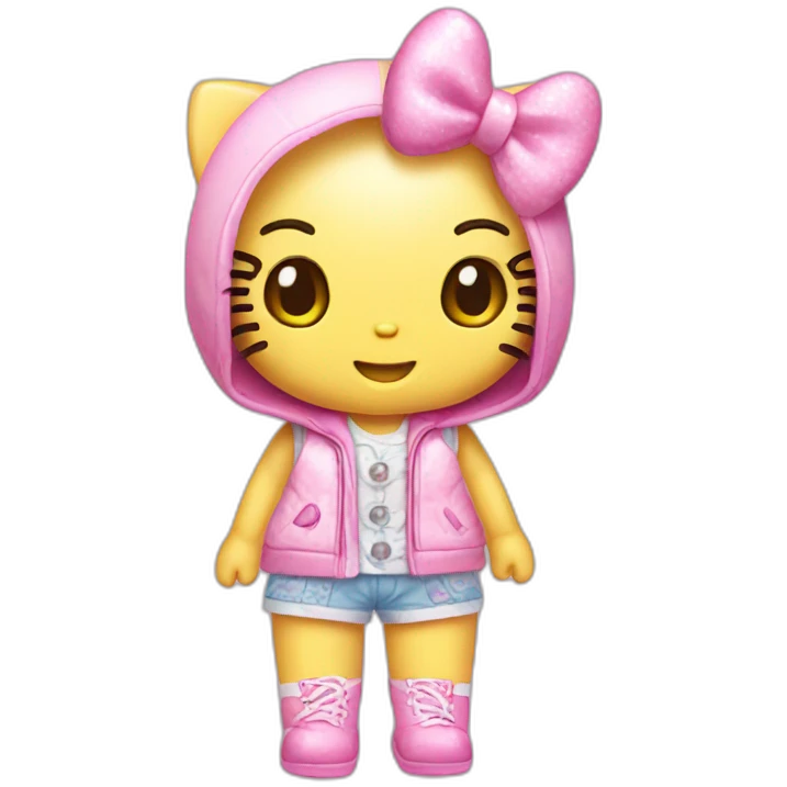 hello kitty outfit emoji