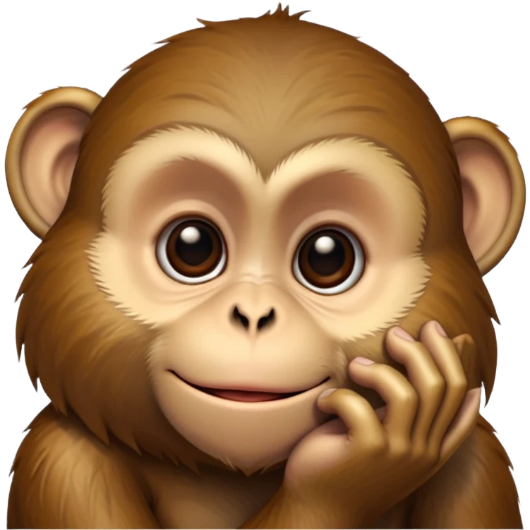 monkey kissing face emoji