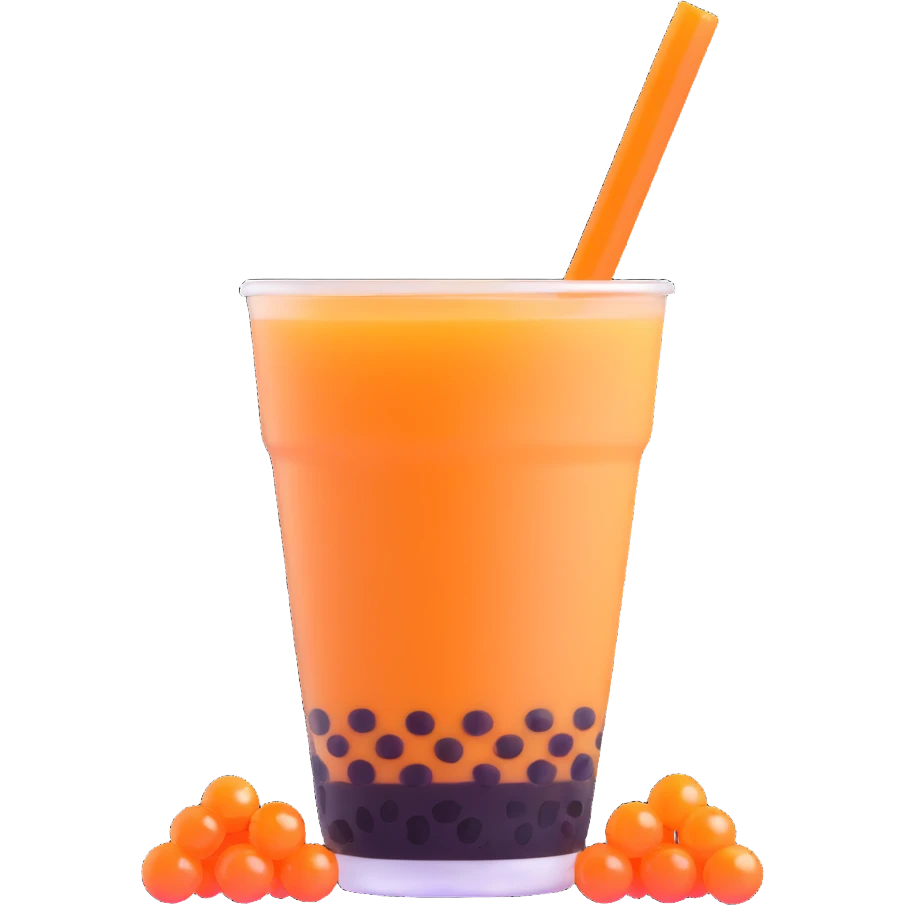 Bubble tea with tapioca pearls emoji